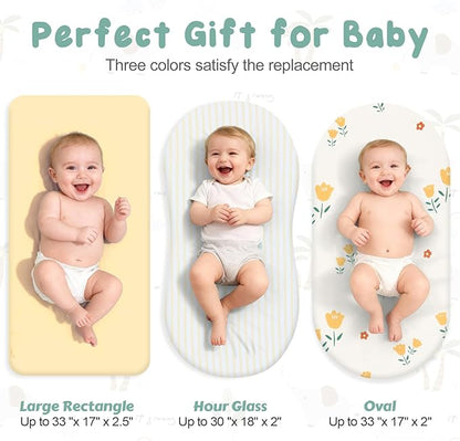 3 Pack Stretchy Bassinet Sheets - Image 3