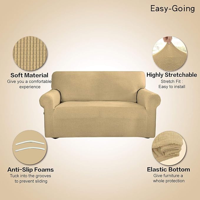 Easy-Going Stretch Sofa Slipcover 1-Piece Sofa Cover Furniture Protector Couch - Image 3