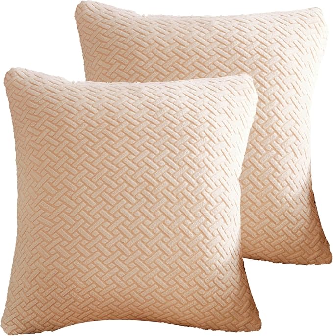 Throw Pillow Covers Couch Pillows Covers Wear-Resistant Universal Stretch by YoovatSofaCovers