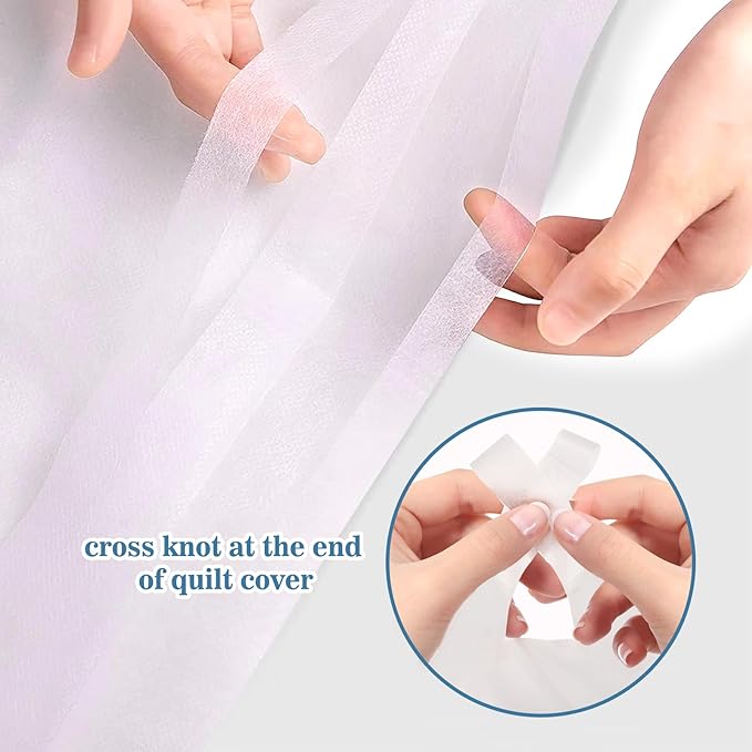 4pcs Superior Disposable Travel Bedset Ready-to-Use Large Size Bed Linens - Image 5