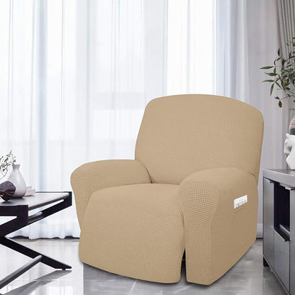 Easy-Going 4 Pieces Oversized Recliner Stretch Sofa Slipcover Sofa Cover - Image 2