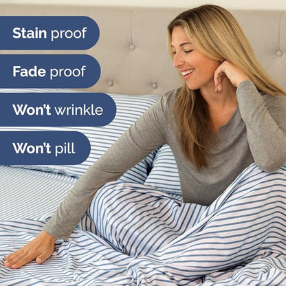 Split Head King Sheet Set – 4 Piece Flex Split Top King Sheets - Image 6
