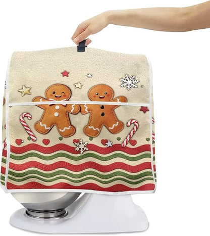 Christmas Mixer Cover for Kitchen Aid 4.5-5 Qt Mixer, Gingerbread Man Small - Image 5