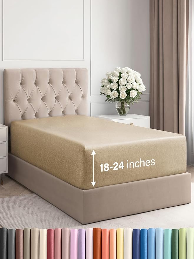 Extra Deep Twin XL Fitted Sheet by CGKUnlimited