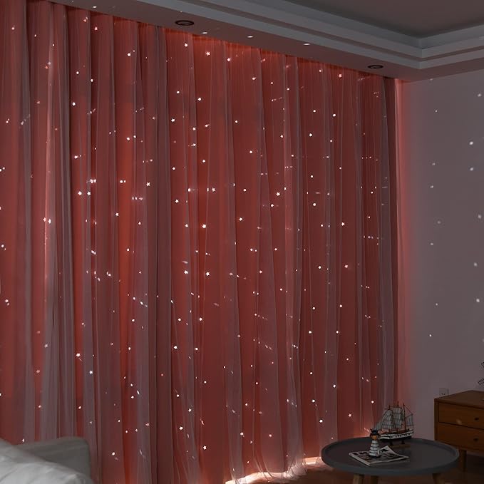 Kinryb Princess Curtains for Girls Bedroom - Image 3