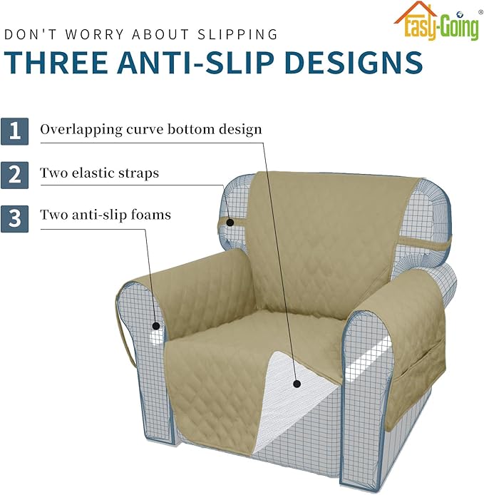 Easy-Going Sofa Slipcover Loveseat Cover Waterproof Couch Cover Washable Sofa - Image 4