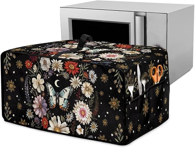 Waterproof Microwave Oven Cover Polyester-Linen Dust Cover by HwzdsyxlCreativeHomeDecor