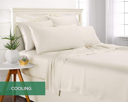 Pure Bamboo Full Sheets, Genuine 100% Organic Viscose Derived from Bamboo Bed - Image 5