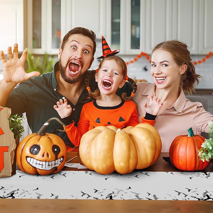 Happy Halloween Table Runner Black Bats Seasonal Holidays Indoor Outdoor - Image 4