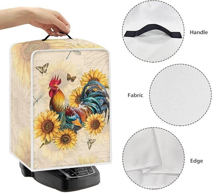 Mumeson Butterfly Rooster Coffee Maker Cover, Dust Resistant Washable Covers - Image 5
