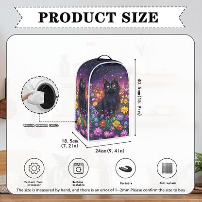 Talayituse Galaxy Cat Daisy Print Blender Dust Cover, Fingerprint Protection - Image 6