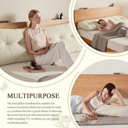 Headboard Pillow King, Large Triangular Wedge Headboard Pillow - Image 4