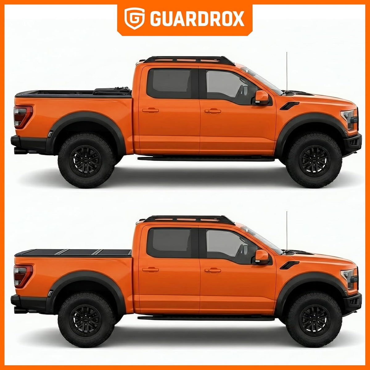 l5 low profile hard tri-fold truck tonneau cover on a desk or shelf