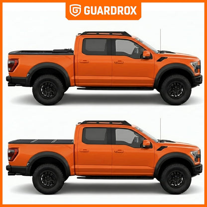l5 low profile hard tri-fold truck tonneau cover on a desk or shelf