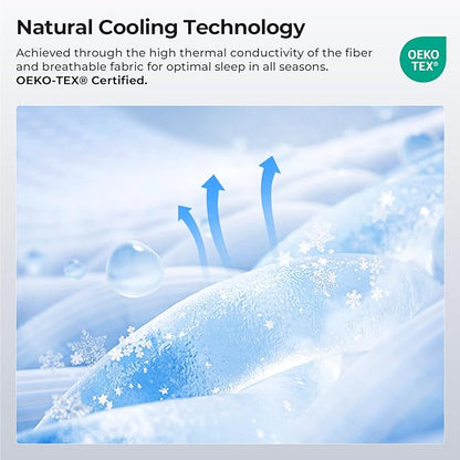 Cooling Mattress Topper Twin XL Size 2 Inch, Cooling Gel & Bamboo Charcoal - Image 4