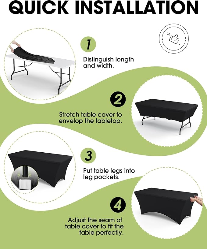 Pureegg Spandex Tablecloth 6ft - Image 4