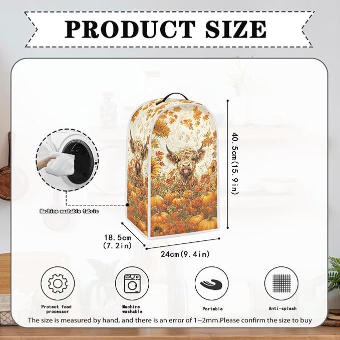 Highland Cow Blender Cover Dust Cover - Image 5