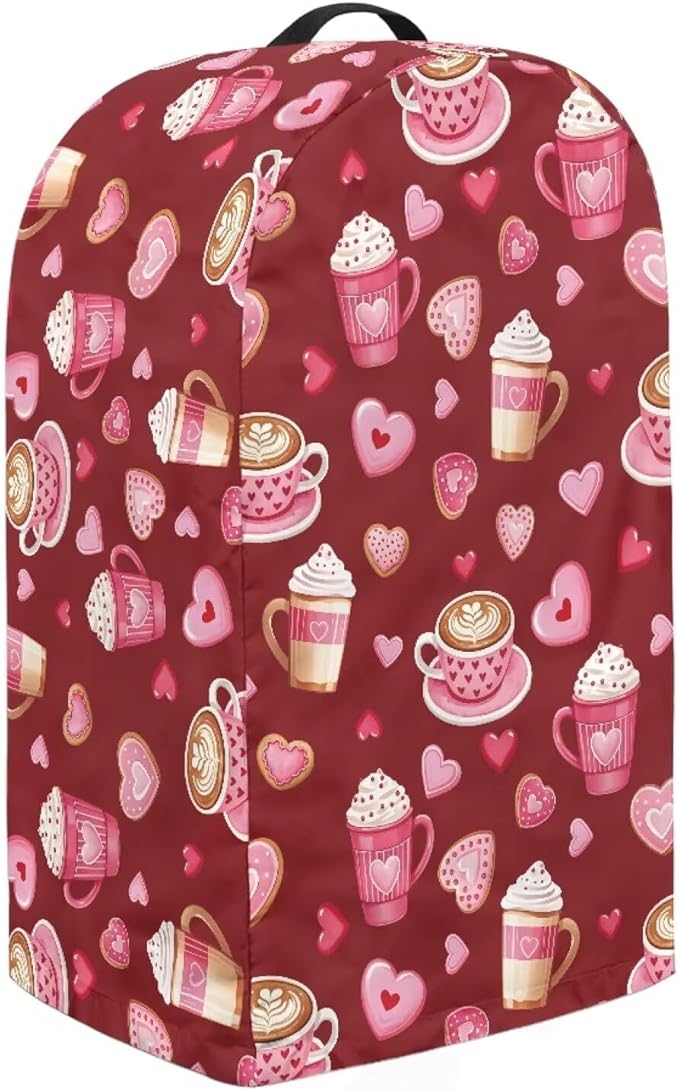 Red Blender Cover Dust Proof Small Appliance Cover Foldable Dust Cover Kitchen - Image 4