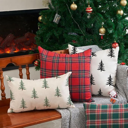 DFXSZ Christmas Pillow Covers 12x20 inch Set of 2 Christmas Tree Decorative - Image 6