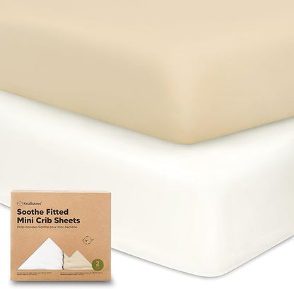 2-Pack Mini Crib Sheets Fitted by KeaBabies