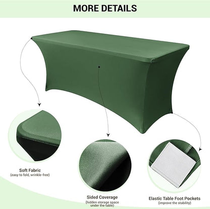 Obstal 6ft Stretch Spandex Table Cover - Image 3