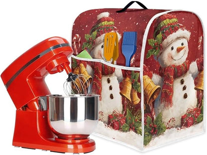 Christmas Stand Mixer Cover 4.5-5Qt Cute Mixer Cover Washable Anti-Stain - Image 4