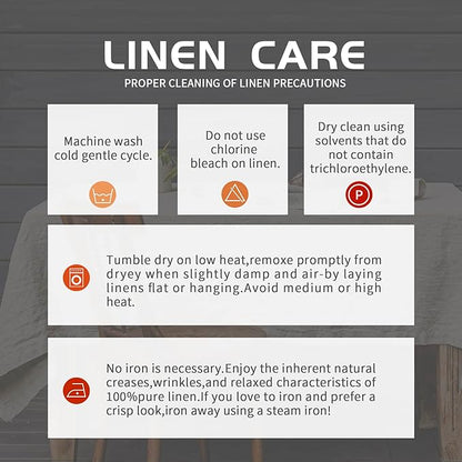 EVERLY 100% Pure Linen Rectangle Tablecloths 108Lx60WInch for Dining,Buffet Parties,Picnic,Events,Weddings and Restaurants,Decorative Halloween,Thanksgiving Machine Washable Tablecloths-Natural Linen