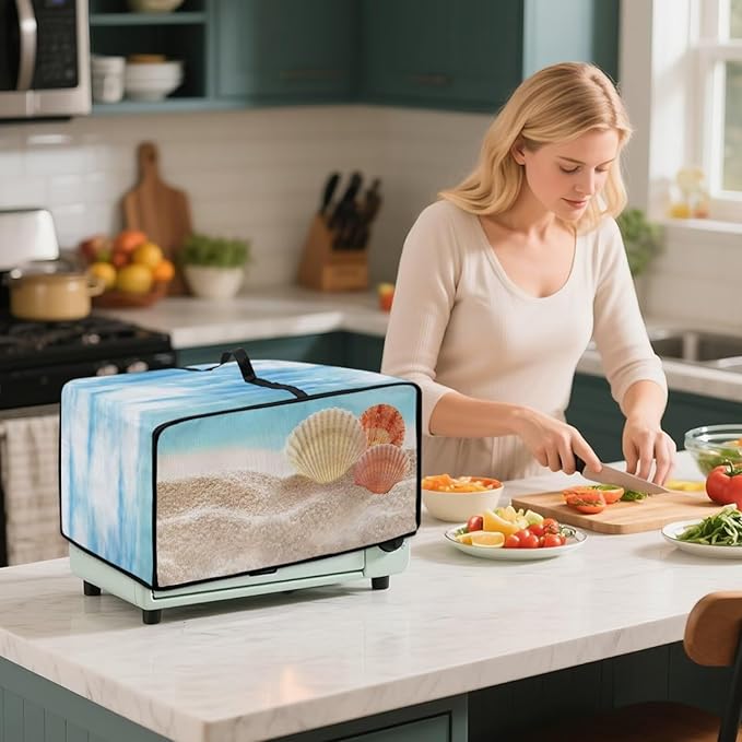 Toaster Oven Dust Cover Protective Microwave Oven Cover - Image 7