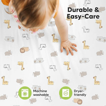 2-Pack Mini Crib Sheets Fitted - Image 7