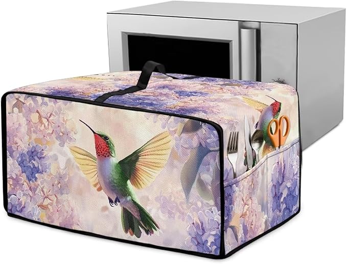 Hummingbird Hydrangea Floral Print Dust Cover by HwzdsyxlCreativeHomeDecor