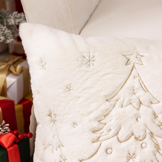 Christmas Embroidered Throw Pillow Cover - Image 7