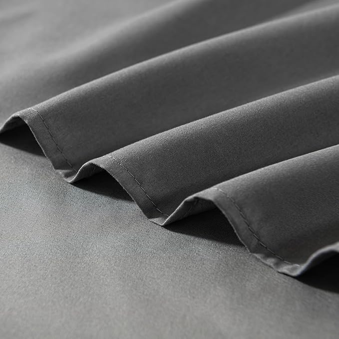 TSUTOMI Queen Size Grey Bed Skirt - Image 4