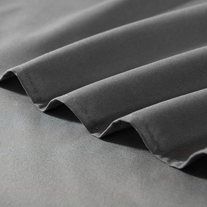 Grey Bed Skirt Queen Size Ruffled Bed Skirt - Image 4