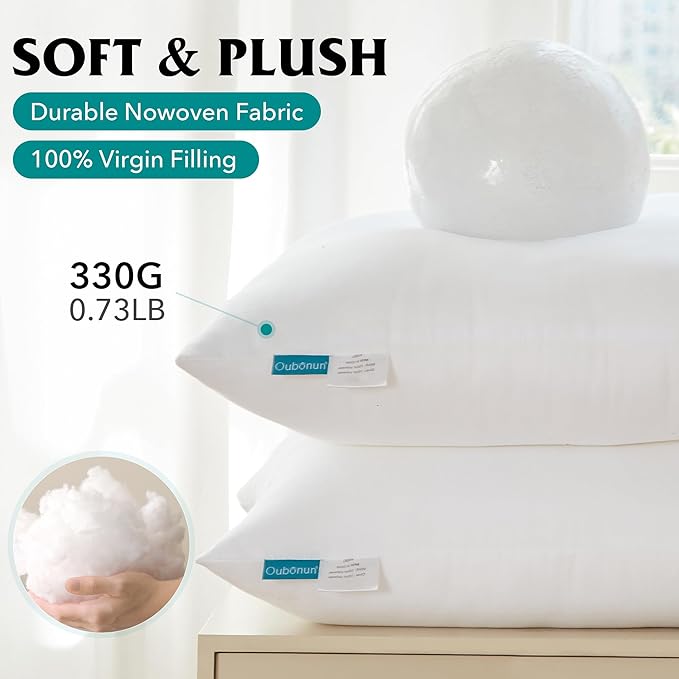 Oubonun 12 x 20 Throw Pillow Inserts - Image 3
