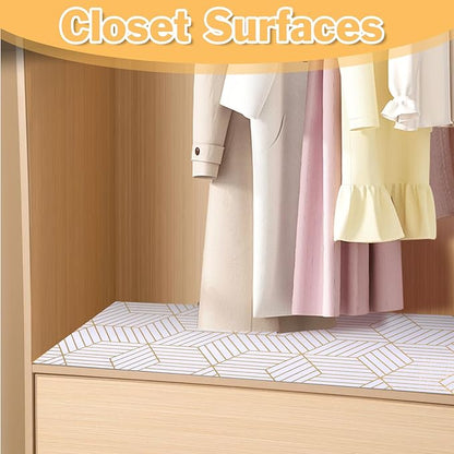 Shelf Liners for Kitchen Cabinets Non Adhesive Shelf Liner Paper Non-Slip - Image 7