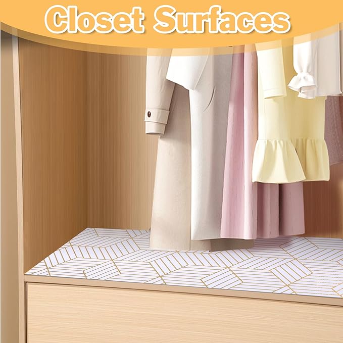 Shelf Liners for Kitchen Cabinets 11.8 x 236.2In Non Adhesive Shelf Liner Paper - Image 8