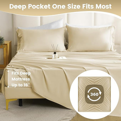 Lightweight Soft California King Sheet Set - Image 4