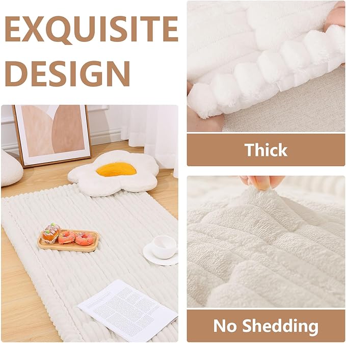 Smiry Couch Cover for Dogs Washable, Non Slip Fuzzy Pet Couch Covers for 3 - Image 3