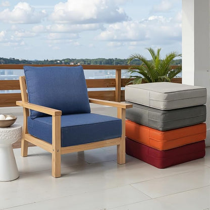 Outdoor Chair Cushions Set of 3, Waterproof 24x24 Patio Chair Cushion, Couch - Image 8