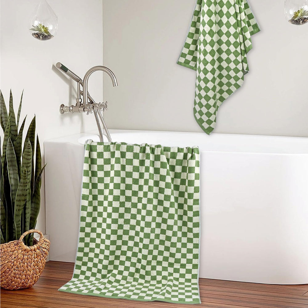 Bath Towels Set of 2 - Luxury Cotton Bathroom Shower Towels Body 55”x27.5”