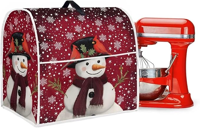 Christmas Mixer Cover for Kitchen Aid 6-8 Qt Mixer, Snowman Small Appliance - Image 3