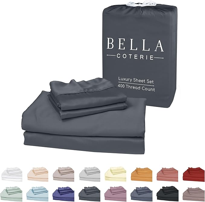 Bella Coterie Luxury Bamboo Viscose King Size Sheet Set | 100% Organically by BC