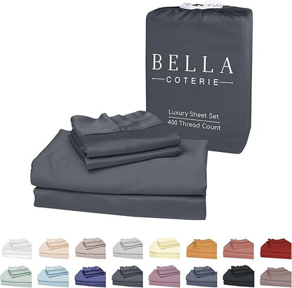 Bella Coterie Luxury Bamboo Viscose King Size Sheet Set | 100% Organically by BC