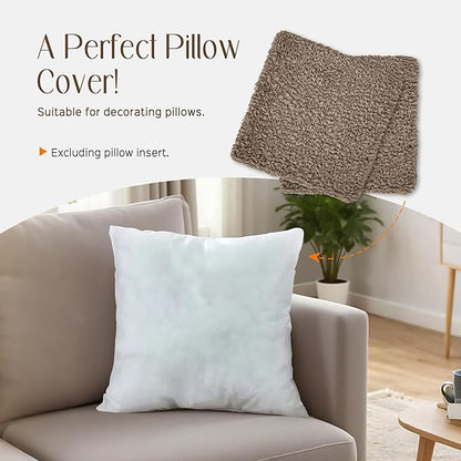 Throw Pillow Covers 18x18 Inch Solid Stretch Fabric Flexible Size Decorative - Image 7