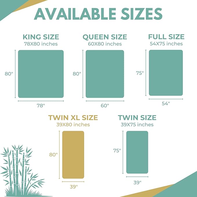 Twin XL Size 39x80” Premium Bamboo Waterproof Mattress Protector, 100% Viscose - Image 4
