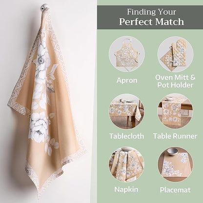 Maison d' Hermine Kitchen Towels Set of 3 100% Cotton 20" x 27.5" Reusable - Image 5