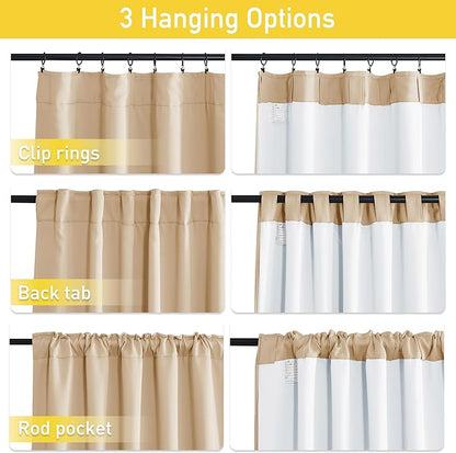 NICETOWN Living Room Noise Reducing Back Tab Curtains, Privacy Protection & - Image 7