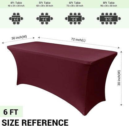 Obstal 6ft Stretch Spandex Table Cover - Image 4