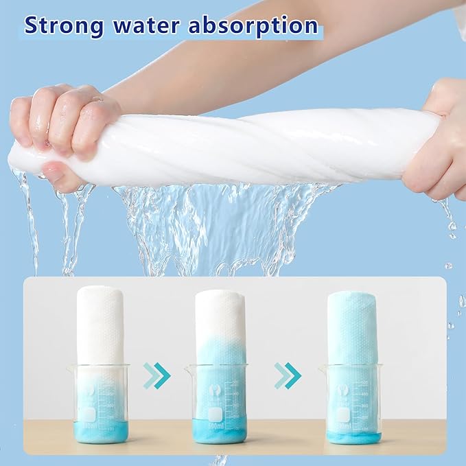 Disposable Bath Towels, Large Compressed Towel Tablets Disposable Towels - Image 3