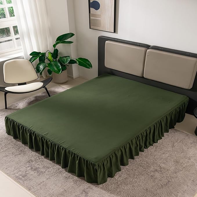Bed Skirt Queen Size Ruffled Bed Skirt - Image 7